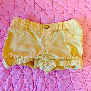 Gymboree 2T yellow shorts